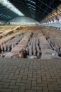 Exhibition of the famous Chinese Terracotta Army in Xian China Royalty Free Stock Photo